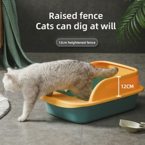 6201 Opening plastic convenient cat litter basin