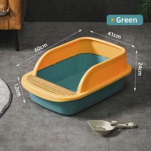 6201 Opening plastic convenient cat litter basin