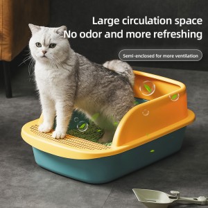 6201 Opening plastic convenient cat litter basin