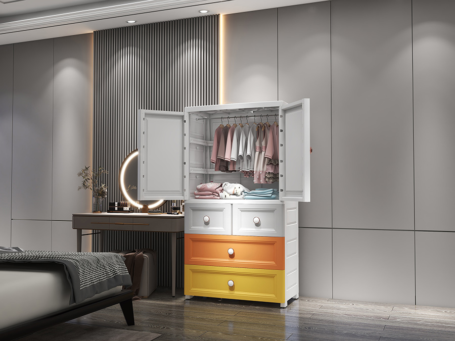 70 Morandi multifunctional combination storage plastic cabinet (4)