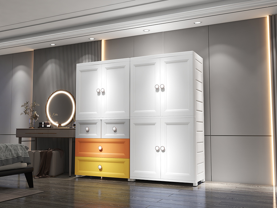 70 Morandi multifunctional combination storage plastic cabinet (5)