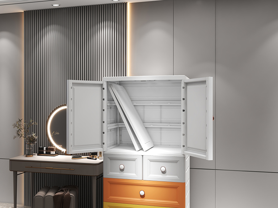70 Morandi multifunctional combination storage plastic cabinet (7)