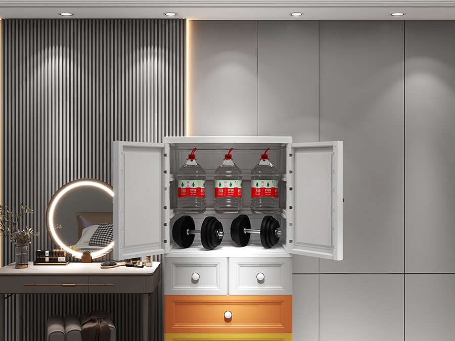 70 Morandi multifunctional combination storage plastic cabinet (8)