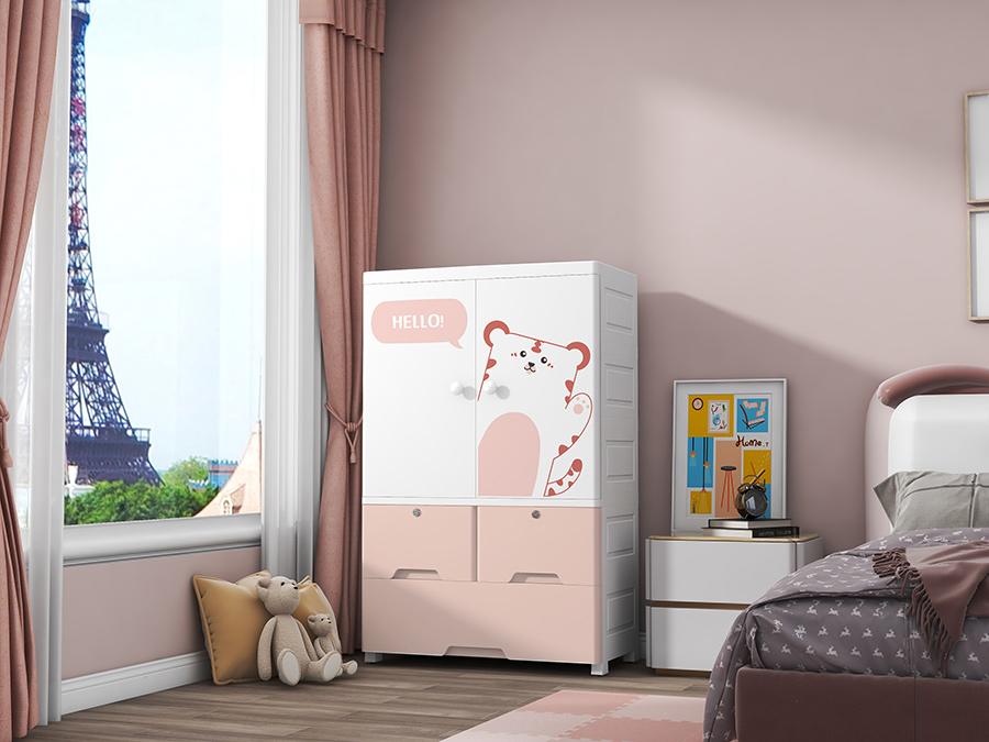 70 Pink Blue Tiger multifunctional kombinasyon storage plastic cabinet (6)