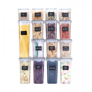 EK35 transparent storage sealed and stackable plastic box