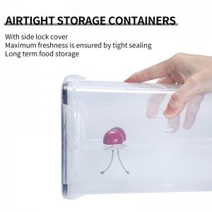 EK35 transparent storage sealed and stackable plastic box