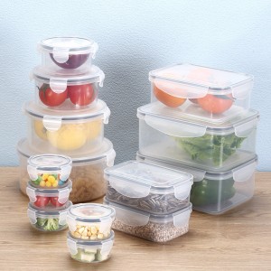 EK19 transparent sealed food storage plastic box