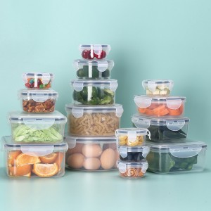 EK24 transparent sealed food storage plastic box