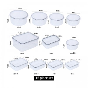 EK24 transparent sealed food storage plastic box