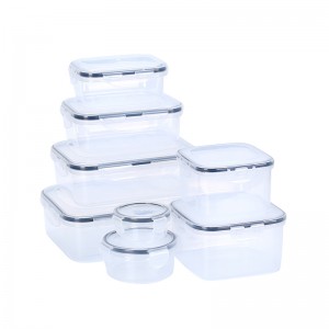 EK25 transparent sealed food storage plastic box