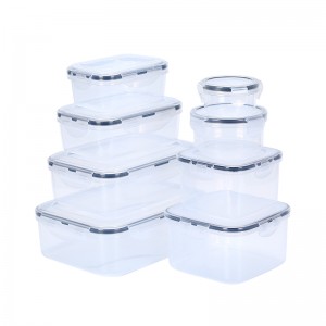 EK25 transparent sealed food storage plastic box