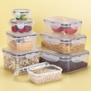 EK25 transparent sealed food storage plastic box