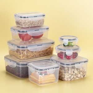 EK25 transparent sealed food storage plastic box