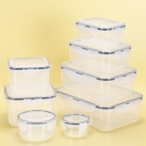 EK25 transparent sealed food storage plastic box