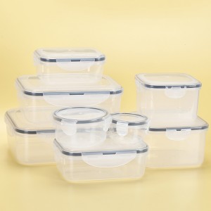 EK25 transparent sealed food storage plastic box