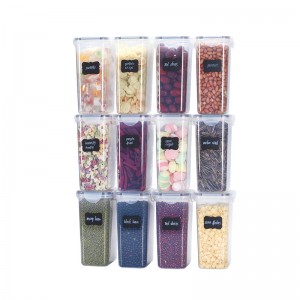 EK33 transparent storage sealed and stackable plastic box