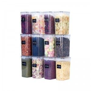 EK33 transparent storage sealed and stackable plastic box