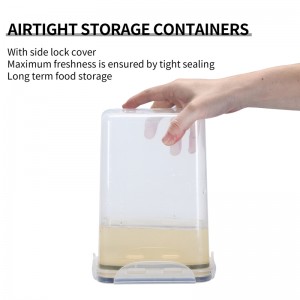 EK33 transparent storage sealed and stackable plastic box