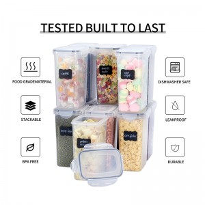 EK33 transparent storage sealed and stackable plastic box