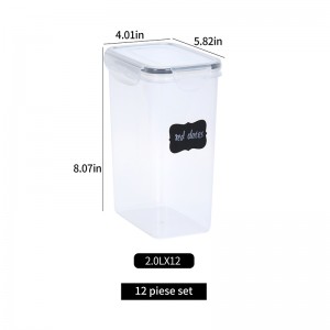 EK33 transparent storage sealed and stackable plastic box