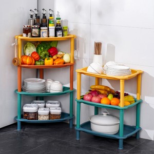 Morandi plastic large capacity shelf