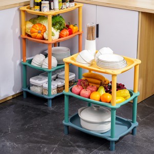 Morandi plastic large capacity shelf