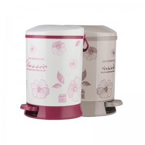 Multifunctional pattern design plastic trash can