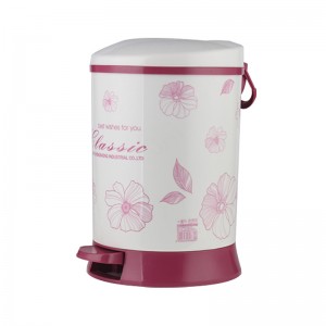 Multifunctional pattern design plastic trash can