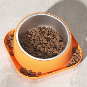 Multifunctional plastic combination cat bowl