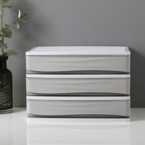 Multilayer cosmetics plastic storage box 04