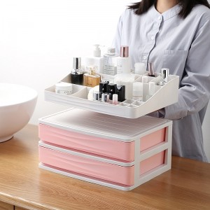 Multilayer cosmetics plastic storage box 04