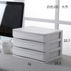 Multilayer cosmetics plastic storage box 03