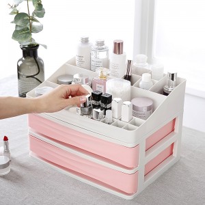 Multilayer cosmetics plastic storage box 02