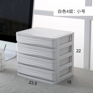 Multilayer cosmetics plastic storage box 03