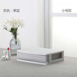 Multilayer cosmetics plastic storage box 02