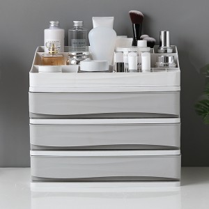 Multilayer cosmetics plastic storage box 03