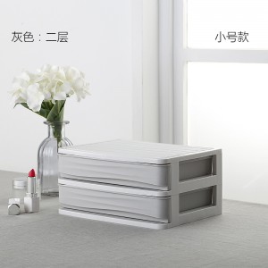 Multilayer cosmetics plastic storage box 02