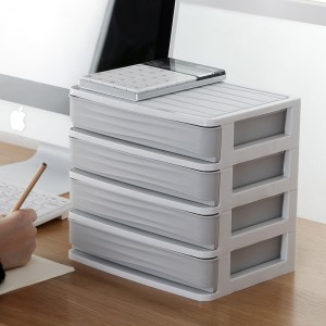 Multilayer cosmetics plastic storage box 03