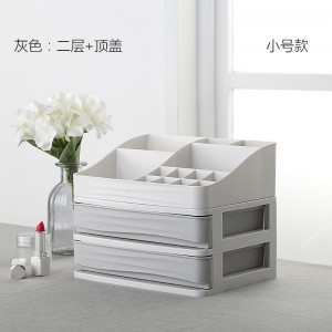 Multilayer cosmetics plastic storage box 02