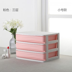 Multilayer cosmetics plastic storage box 02