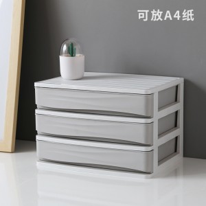 Multilayer cosmetics plastic storage box 03