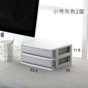 Multilayer cosmetics plastic storage box 03