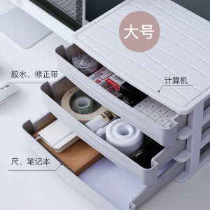 Multilayer cosmetics plastic storage box 03