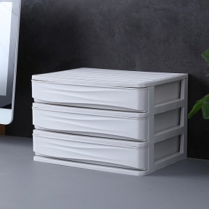 Multilayer cosmetics plastic storage box 03