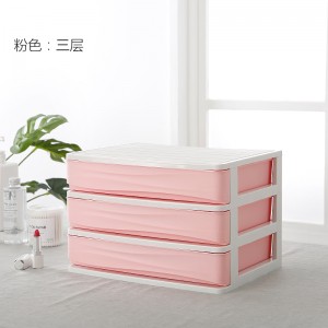 Multilayer cosmetics plastic storage box 02