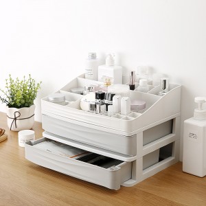 Multilayer cosmetics plastic storage box 02