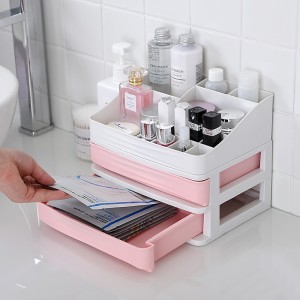 Multilayer cosmetics plastic storage box 02