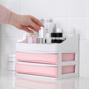 Multilayer cosmetics plastic storage box 02