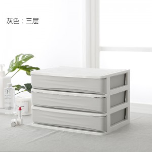 Multilayer cosmetics plastic storage box 02