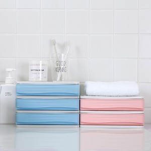 Multilayer cosmetics plastic storage box 02